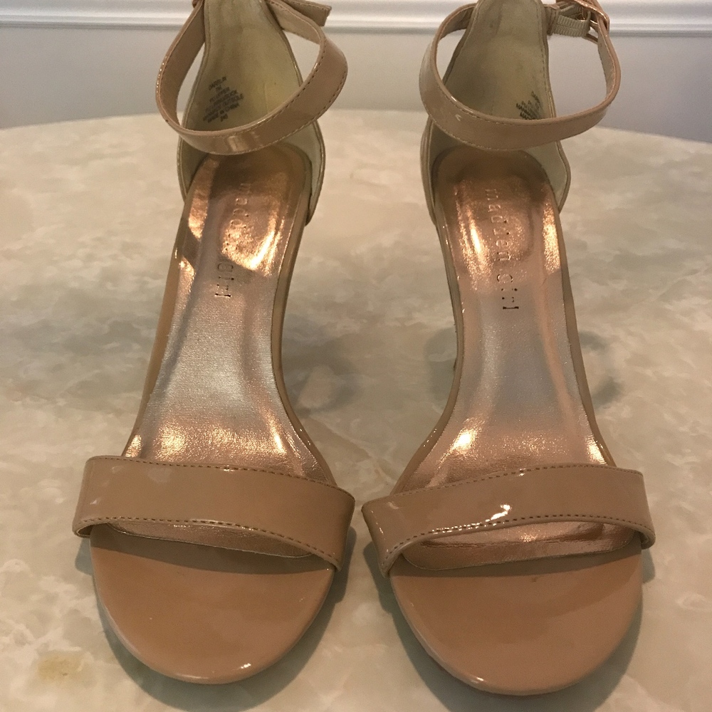 MADDEN GIRL Nude Patent Sandal-Perfect for Spring!
